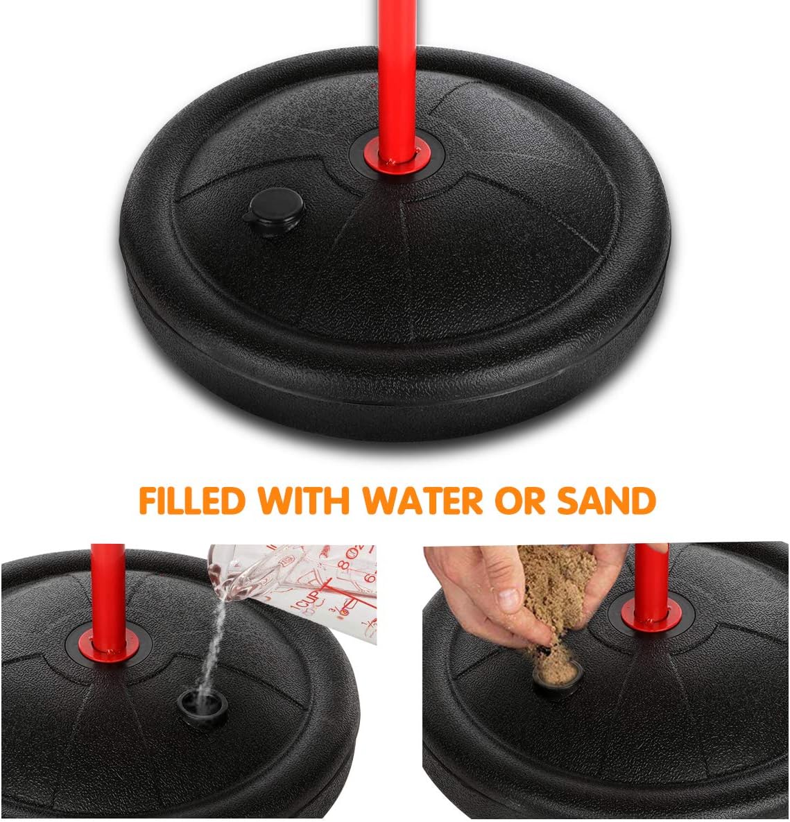 Toddler Basketball Hoop Stand Adjustable Height 2.5 ft -5.1 ft Mini Indoor Basketball Goal Toy with Ball Pump for Baby Kids Boys Girls Outdoor Play Sport for Age 2 3 4 5 Years Old: Toys & Games