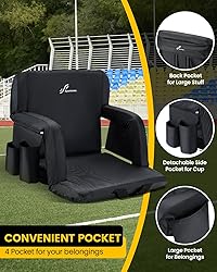 Sportneer Extra Wide Stadium Seats with Back