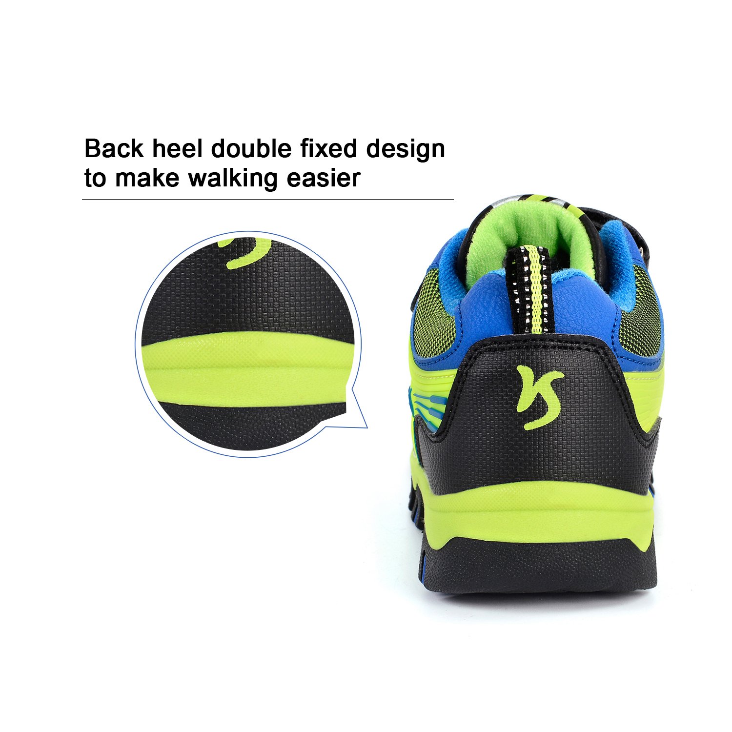 Feetmat Boys Trail Running Shoes Waterproof Wide Athletic Trail for Big