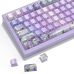 Violet PBT keycaps,Purple Double Shot Keyboard Key