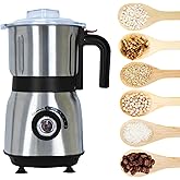 Spice and Nut Grinder, Electric Spice Grinders with 3 Stainless Steel Blades, 1 Filter and 1 Brush,500W Grinde r for Kitchen 