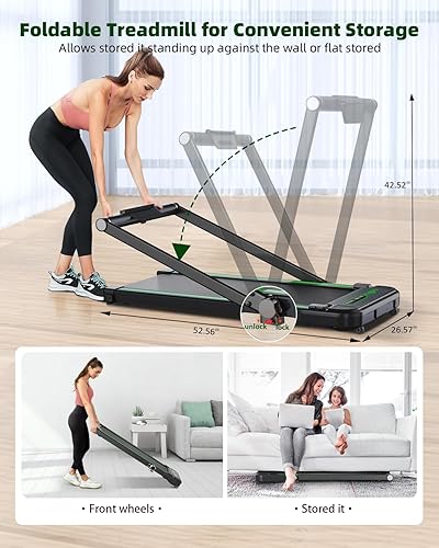THERUN Treadmill, in Under Desk Walking Pad Treadmill