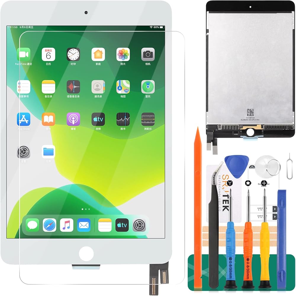 SRJTEK iPad Mini 4 7.9" LCD Display Touch Screen Digitizer Assembly White
