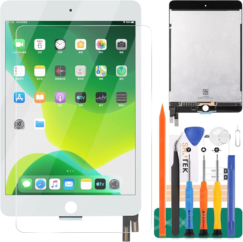 SRJTEK iPad Mini 4 7.9" LCD Display Touch Screen Digitizer Assembly White