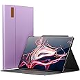 INFILAND Galaxy Tab S10 Ultra/S9 Ultra/S8 Ultra 14.6 Inch Case, Multi-Angle Stand Cover Compatible with Samsung Galaxy Tab S10 Ultra/S9 Ultra/S8 Ultra Tablet [Auto Wake/Sleep], Pale Violet