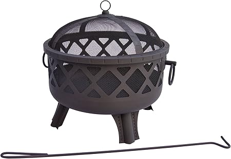 Amazon Com Landmann Usa Garden Lights Sarasota Firepit Black