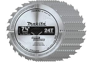 Makita D-45989-10 7-1/4" 24T Carbide-Tipped Circular Saw Blade, Framing/General Purpose, 10/pk