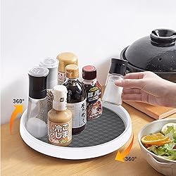Pretireno Lazy Susan Organizer 4 Pack, Non-Skid