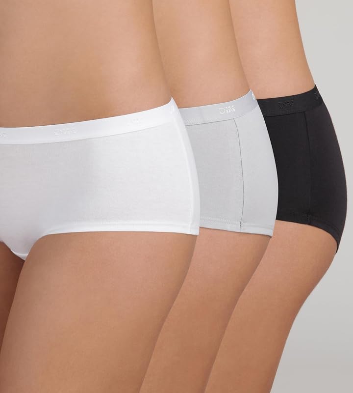 Boxer Femme x3 | Les Pockets Ecodim Toucher Doux | Coton Stretch | Finitions Extra Plates | Confort Quotidien | Multicolore