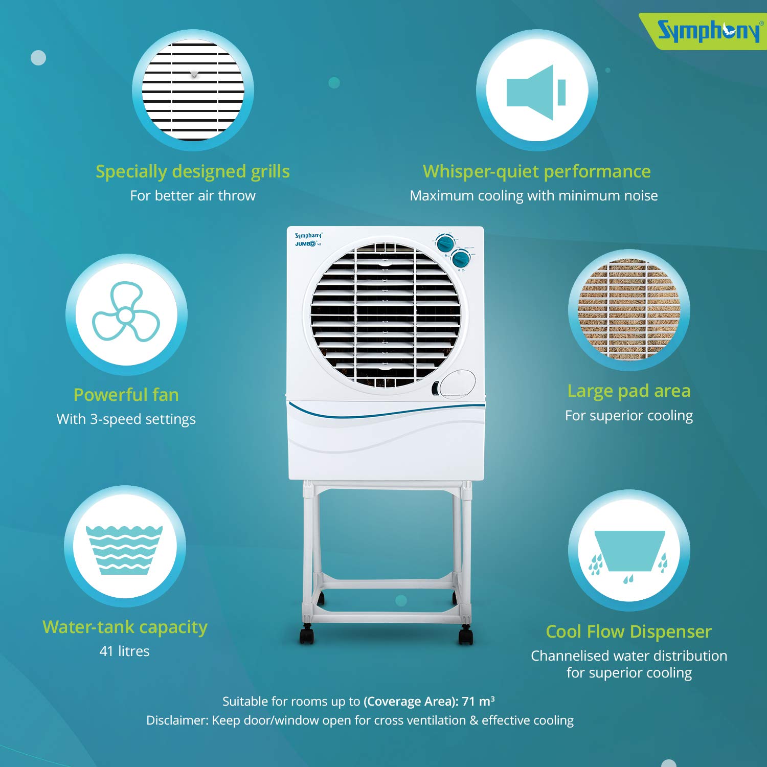 symphony cooler jumbo 41