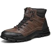 Hogent Steel Toe Boots for Men Women, Waterproof Slip Resistant Work Boots | ASTM Safety Boots，Roomy Toe Box, Comfortable Work Shoes Built For Construction, Warehouse And Workshop