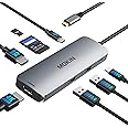 MOKiN USB C Docking Station Dual Monitor, USB C to Dual HDMI Adapter, 8 in 1 Laptop Docking Station with 2 HDMI(4K @60Hz), PD Charging, USB A&C 3.0 Ports, SD/TF for Dell/HP/Lenovo/Surface/Yoga etc