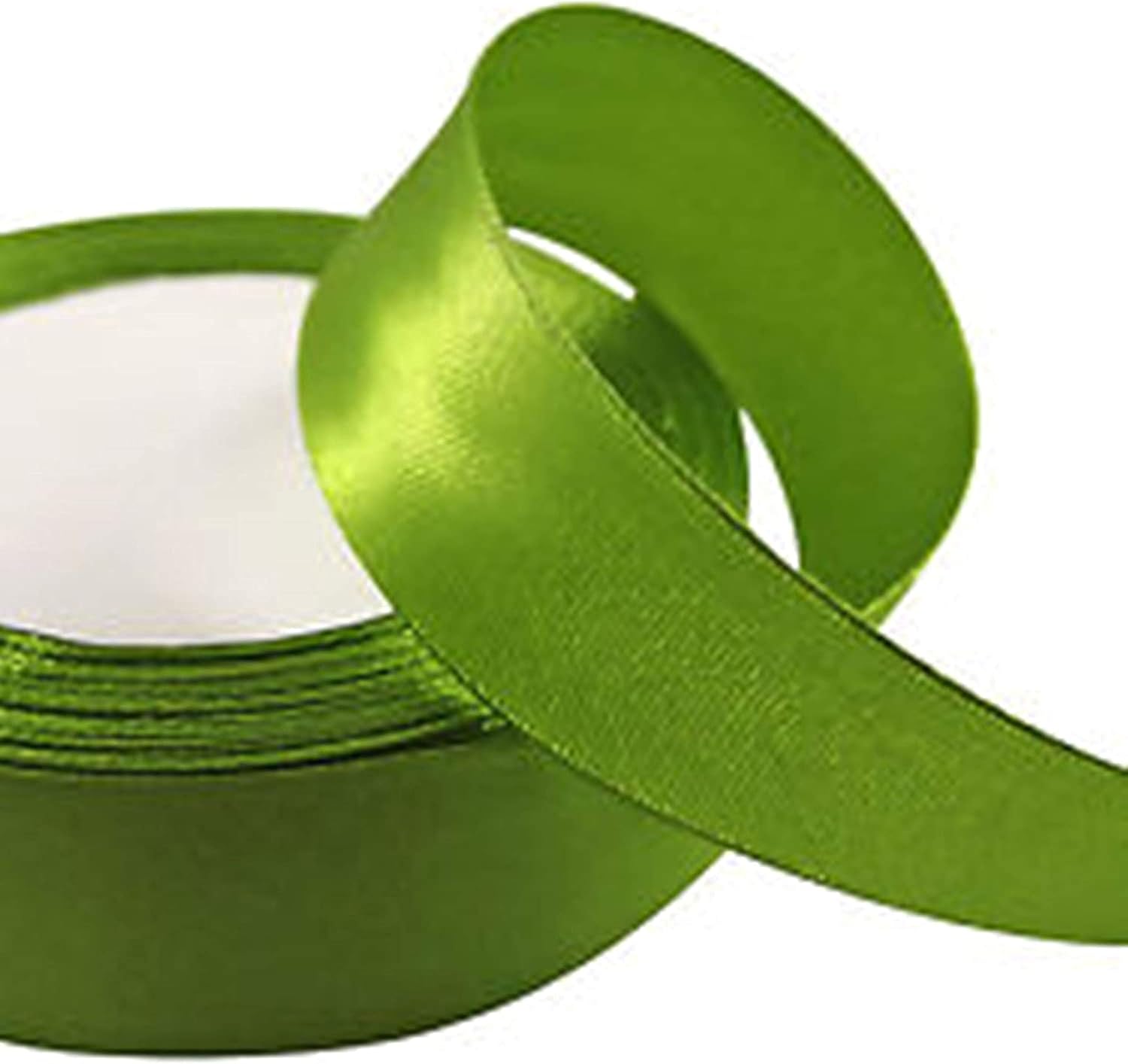 Olive Green Satin Ribbon - 38mm Wide - Full 25m Reel: Amazon.co.uk