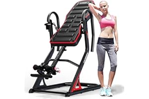HARISON Heavy Duty Inversion Table for Back Pain Relief 350 LBS Capacity with 3D Memory Foam, Back Inversion Table with 180 Degree Full Inversion