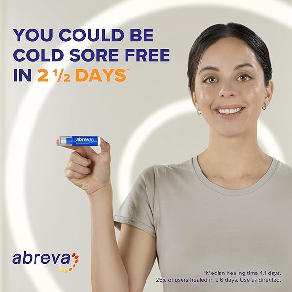 ABREVA 10 PERCENT DOCOSANOL COLD SORE TREATMENT, TREATS YOUR FEVER BLISTER IN 2.5 DAYS – 0.07 OZ PUMP