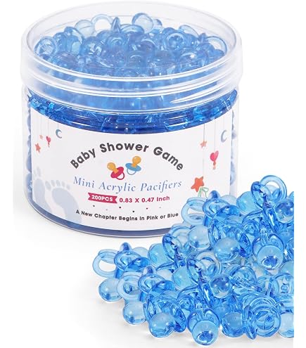Collares Chupete Para Baby Shower – Favores Y Premios – Niño O Niña – Tamaño 3″ – Hechos En USA