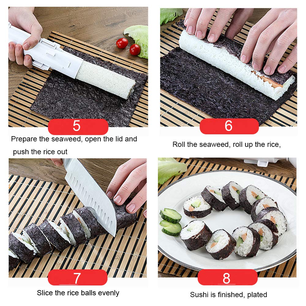 Caliamary Bazooka Sushi Roller Kit Kids Sushi Making Kit Sushi Making