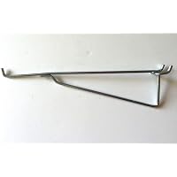 Pegs Shelf 8 Pack - 12 Inch Metal Peg Hook Shelf Brackets For 1/8" Or 1/4" Pegboard & Slatwall Peg Board Shelf