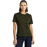 Presics Women’s Supima® Mercerised Cotton T-Shirt – USA-Grown Cotton, Luxury Finish, Crew Neck, Short Sleeve, Flattering Fit