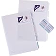 Snopake A4 5-Part SlipFile [Pack of 5] Multi-Part File with Index Tabs and Business Card Holder [Clear] 15055