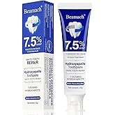 Beamach Hydroxyapatite Toothpaste - Fluoride-Free Nano Hydroxyapatite Toothpaste 7.5 | Enamel Repair | Breath Freshening | Mild Mint | Appropriate for Sensitive Teeth 4.23oz (1)