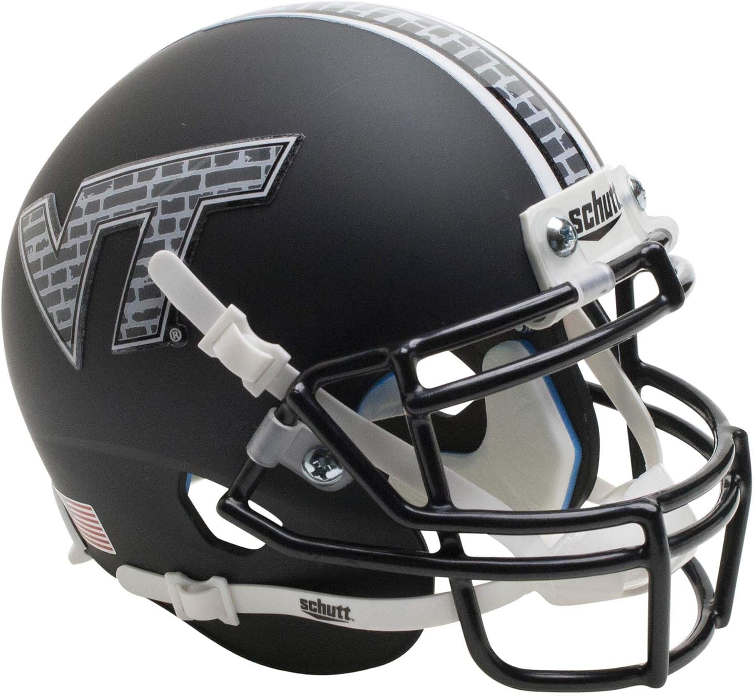 1" Black Full Size Football Helmet Stripe Decal High Quality. Sporting Goods Helmets & Hats
