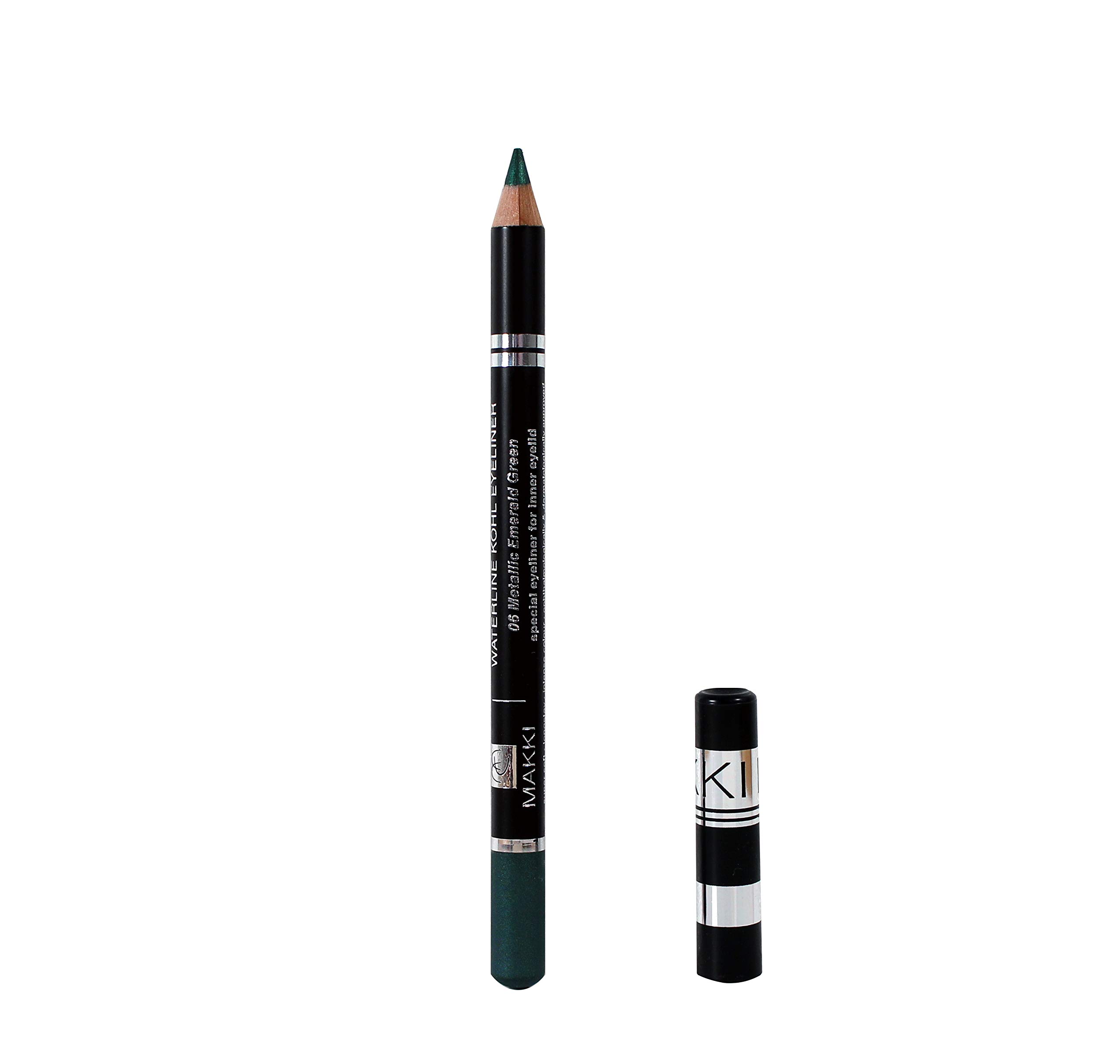 06 Metallic Emerald Green Waterline Kohl Eyeliner - Special Kajal for inner eyelids - vitalizing and Waterproof - sensitive eyes hypoallergenic eye liner — image 1