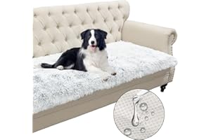 SNUGGLESINTO Dogs/Cats Bed Mats, Dog Pad Washable Removable Couch Cover with Anti-Slip Back, Plush Long Fur Mat, Perfect for Small, Medium and Large Dogs.(Magic Gray, 30"x70")