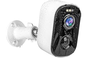 Geekee 1080P Security WiFi Cameras for Home Security, Wireless Outdoor with Motion Detection, Spotlight/Siren Alarm, Color Night Vision, 2-Way Talk, Waterproof SD/Cloud Storage Battery Powered