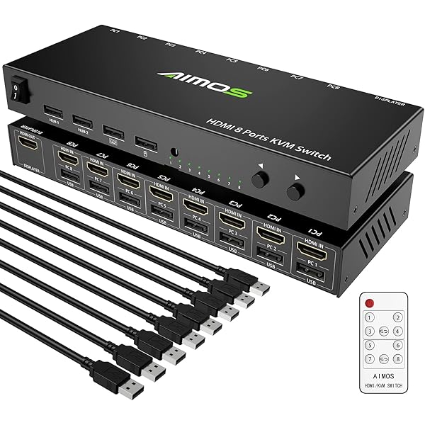 輸入雑貨店CALINeKL KVM Switch, Port Set Hotkeys 4K30Hz One Sharing Switch