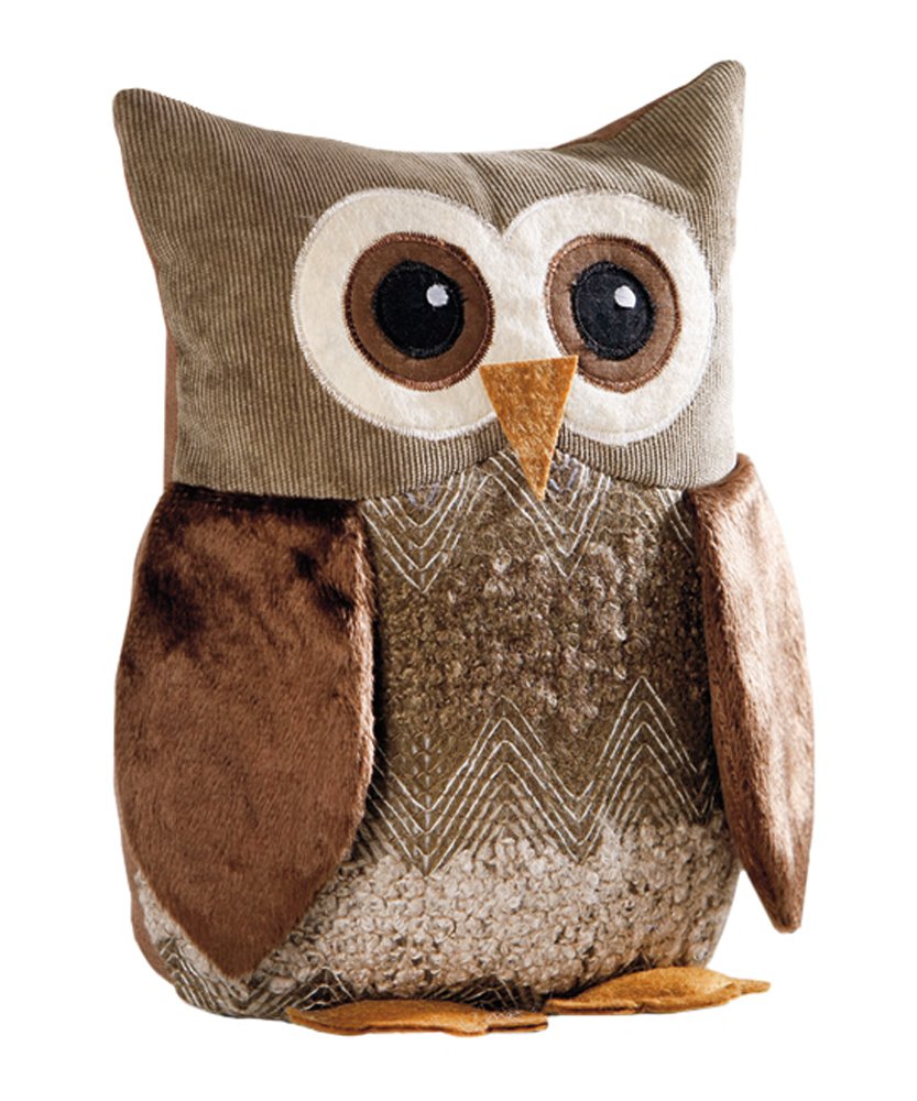 Egon owl Door stop / door holder / door brake / fabric owl supplemental brake