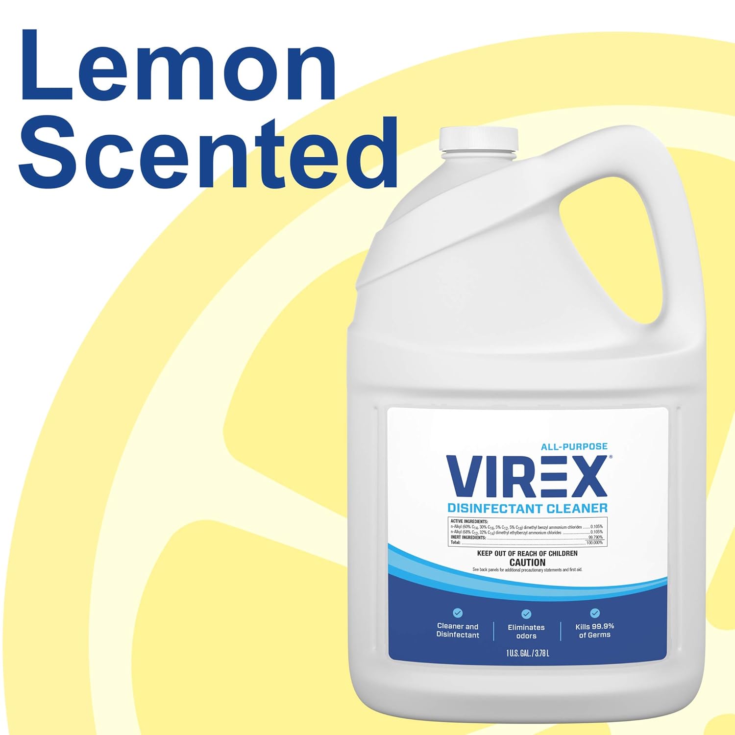 Diversey-CBD540557 Virex All Purpose Disinfectant Cleaner - Kills 99.9% of Germs and Eliminates Odors - 1 Gallon (2 Pack): Industrial & Scientific