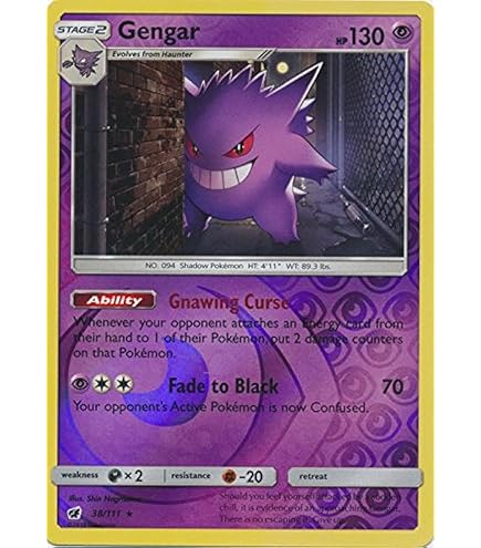 Amazon.com: Pokemon Trick or Trade - Gengar - Chilling Reign 057/198 - Holo  Rare Card