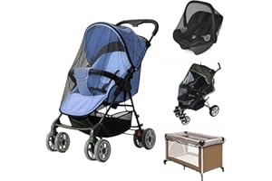 South to East Mosquito Net for Stroller, Baby Bug Netting with Storage Bag, Breathable & Portable Mosquito Nets for Strollers, Car Seat, Bassinet, Cradle, Playard, Travel Mini Crib (Black)