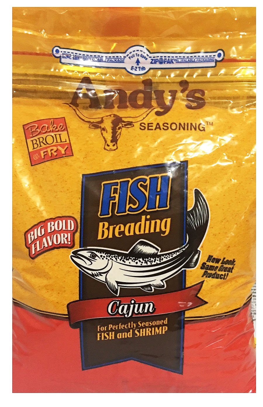 Andy's Seasoning Fish Breading Cajun 5 Lbs