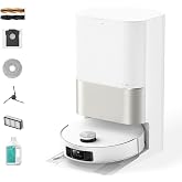 dreame X50 Ultra Complete Robot Vacuum with Self-Cleaning &amp; Emptying | 2.36 in(6cm) Obstacle Crossing for Carpet, 20,000Pa &amp; Detangling Brush for Hair, Low Spaces Cleaning