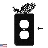 Pine Cone Single Duplex Wall Plate