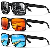 KUGUAOK Polarized Square Sunglasses For Men and Women Matte Finish Sun Glasses UV Protection Glasses