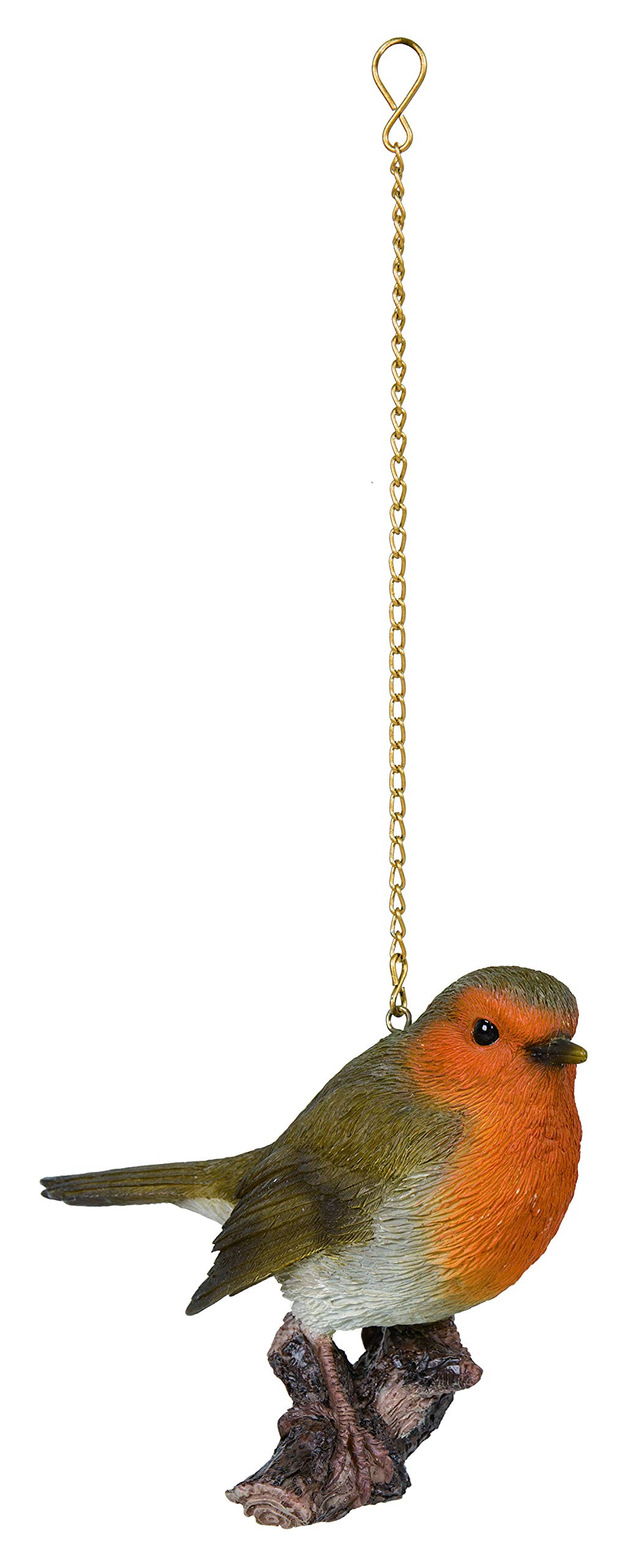 Vivid Arts - Hanging Robin on Branch Home or Garden Decoration (HGF-014)