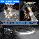 Sogdeco Head Torch Rechargeable 2000mAh 22h 7 Modes 230° Wide Beam view 7
