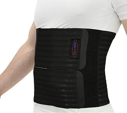 Amazon Com Ita Med Breathable Elastic Abdominal Postsurgical Recovery Support Stomach Wrap Slimming Body Shaping Binder For Abdomen Back And Lumbo Sacral For Men Ab 412 M X Large Black I Ab 412 M Bl Xl Health Personal Care