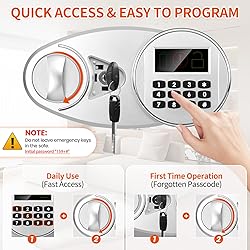 2.6 Cuft Depository Safe for Business with Quick