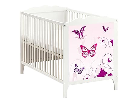 Stikkipix Butterfly Möbelsticker/Aufkleber für das Babybett Hensvik von IKEA - BB07 - Möbel Nicht Inklusive