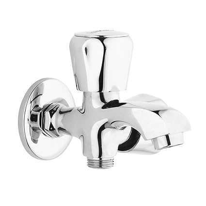 Hindware F100004Qt Contessa 2 in 1 Bib Tap with Wall Flange