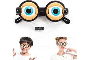 Crazy Eyes Glasses, Funny Glasses for Adults, Novelty Blinking Glasses for Party