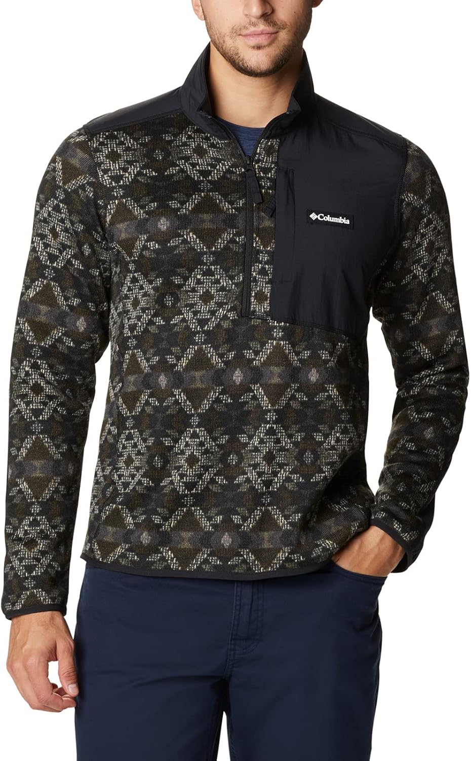 Columbia Men's Sweater Weather Printed Half Zip Sweater Weather Printed