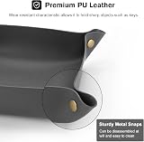 Lolalet Leather Valet Tray Set - EDC Organizer for Keys, Coins & More view 3