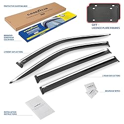 Goodyear Chrome Trim Window Deflectors for
