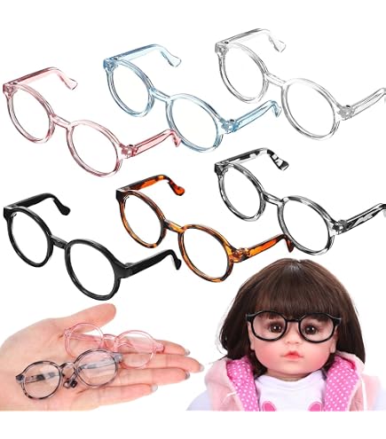 Poupées lunettes - Accessoires pour les yeux amusants et à la mode