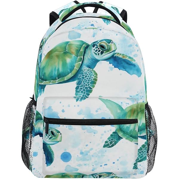 Amazon.com | senya School Backpack Watercolor Sea Turtles  display picture 1